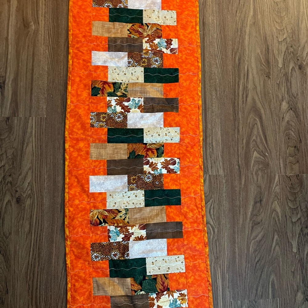 Fall Theme Quilted Table Runner